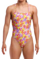 Funkita TMT Summer Garden Kadın Antrenman Mayo, Sırt Bağlamalı