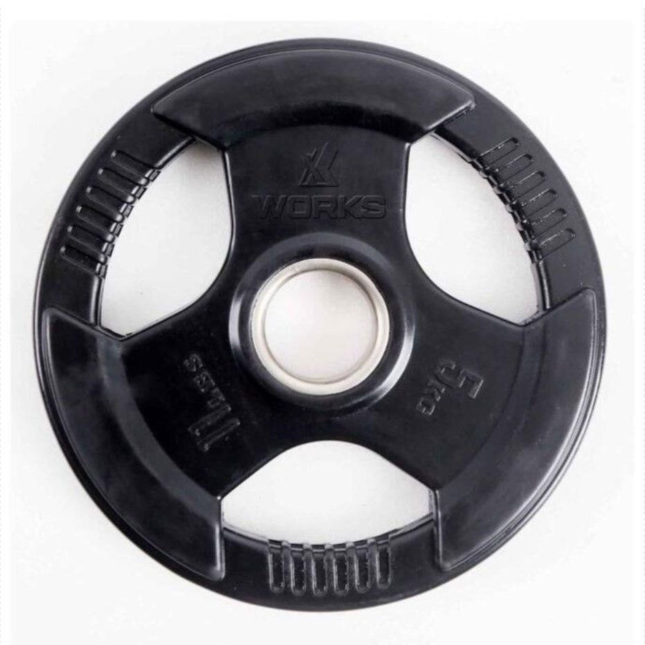 XWORKS Flanş Classic – Kauçuk Kaplamalı Ağırlık Plakası (Çift) (XW3400000) 5KG (ÇİFT)