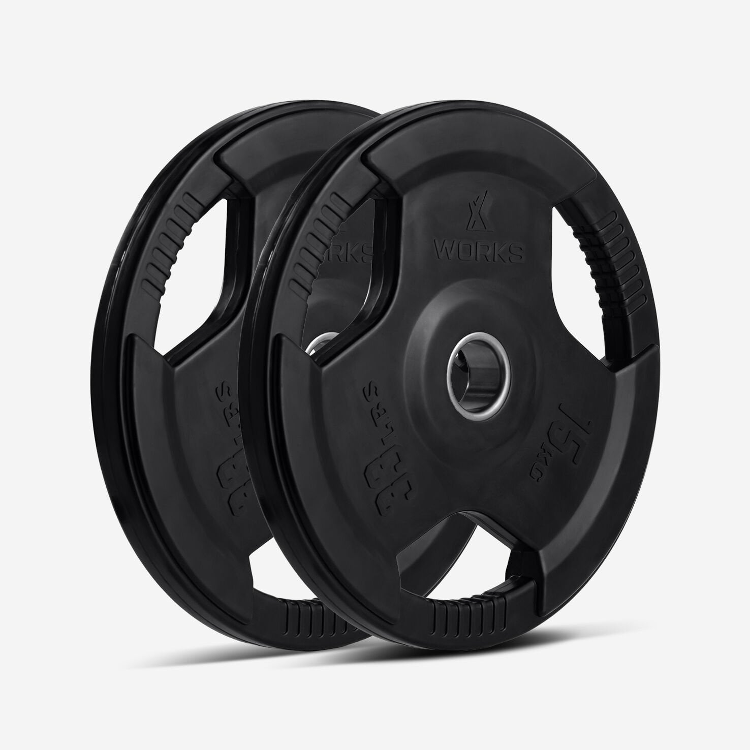 XWORKS Flanş Classic – Kauçuk Kaplamalı Ağırlık Plakası (Çift) (XW3400000) 15KG (ÇİFT)