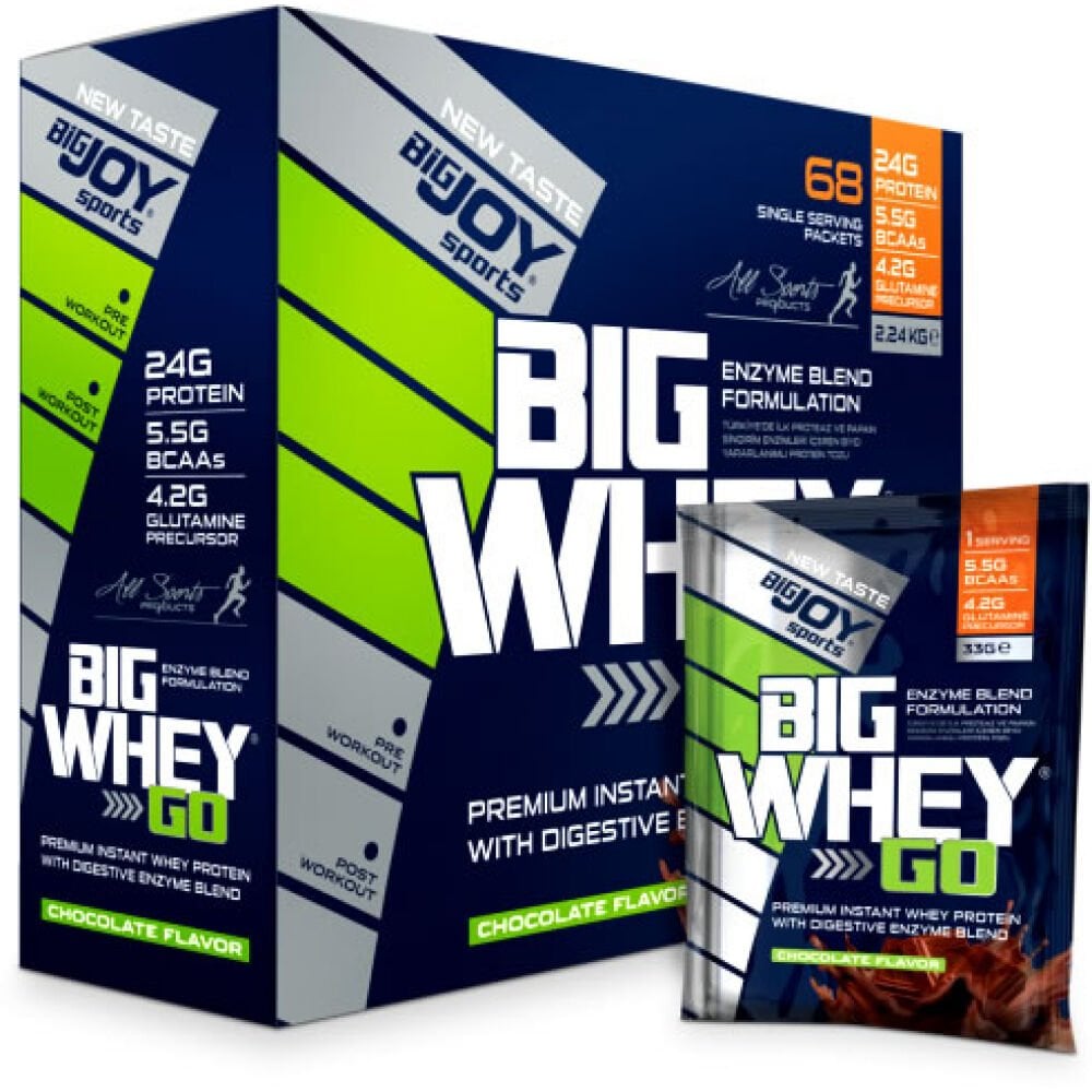 BigJoy Sports BigWhey Go Whey Protein 68 Şase Çikolata 2244 Gr