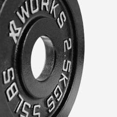 XWORKS Demir Döküm Plaka – Olympic Weight Plates (Çift) (XW3500000) 2.5KG (ÇİFT)