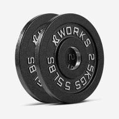 XWORKS Demir Döküm Plaka – Olympic Weight Plates (Çift) (XW3500000) 2.5KG (ÇİFT)