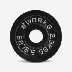 XWORKS Demir Döküm Plaka – Olympic Weight Plates (Çift) (XW3500000) 2.5KG (ÇİFT)