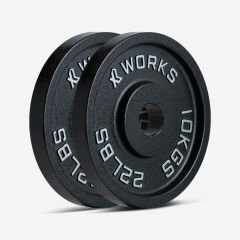 XWORKS Demir Döküm Plaka – Olympic Weight Plates (Çift) (XW3500000) 10KG (ÇİFT)
