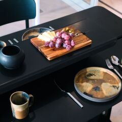 XWORKS Modern 6 Kişilik Metal Yemek Masası (GLX0006)