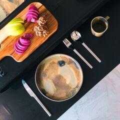 XWORKS Modern 6 Kişilik Metal Yemek Masası (GLX0006)