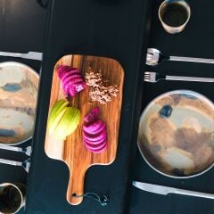 XWORKS Modern 6 Kişilik Metal Yemek Masası (GLX0006)