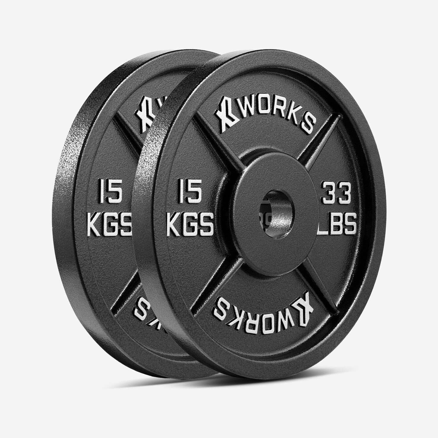 XWORKS Demir Döküm Plaka – Olympic Weight Plates (Çift) (XW3500000) 15KG (ÇİFT)