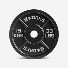 XWORKS Demir Döküm Plaka – Olympic Weight Plates (Çift) (XW3500000) 15KG (ÇİFT)