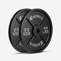 XWORKS Demir Döküm Plaka – Olympic Weight Plates (Çift) (XW3500000) 20KG (ÇİFT)