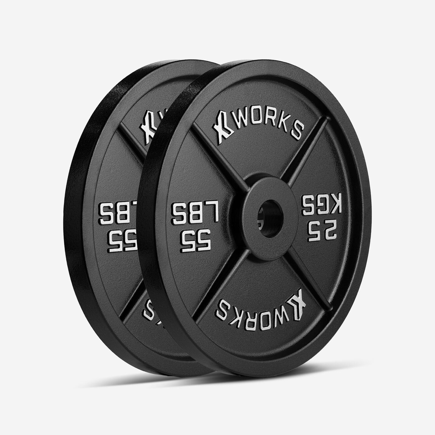 XWORKS Demir Döküm Plaka – Olympic Weight Plates (Çift) (XW3500000) 25KG (ÇİFT)