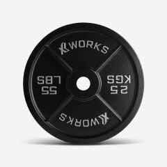 XWORKS Demir Döküm Plaka – Olympic Weight Plates (Çift) (XW3500000) 25KG (ÇİFT)
