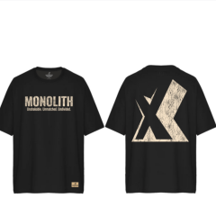 XWORKS Monolith Oversize Tişört Siyah - Unshakable Edition (TSX0001)