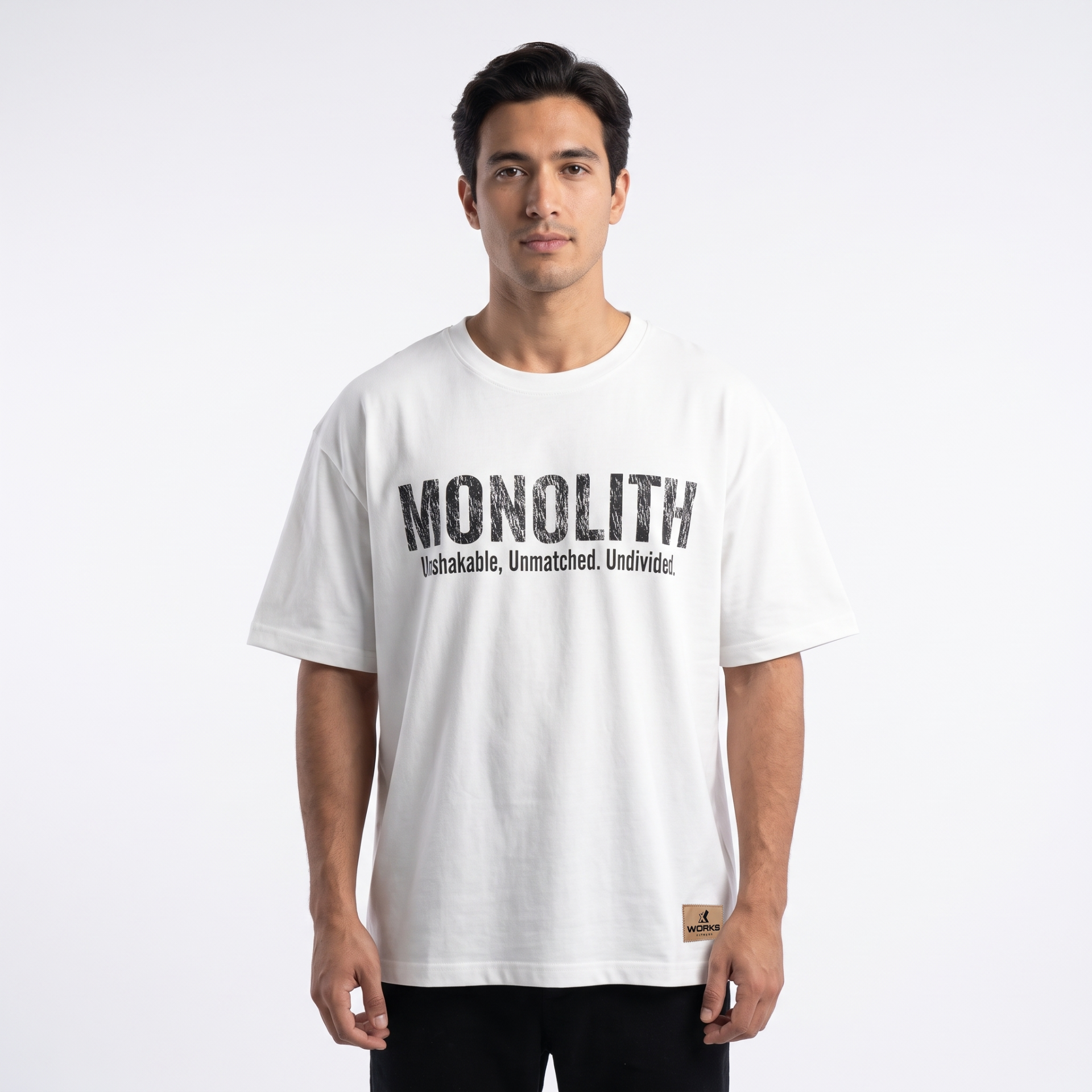 XWORKS Monolith Oversize Tişört Ekru- Unshakable Edition (TSX0002)
