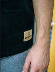 XWORKS Unbreakable Grit Oversize Tişört Ekru - Barbell Edition (TSX0004)