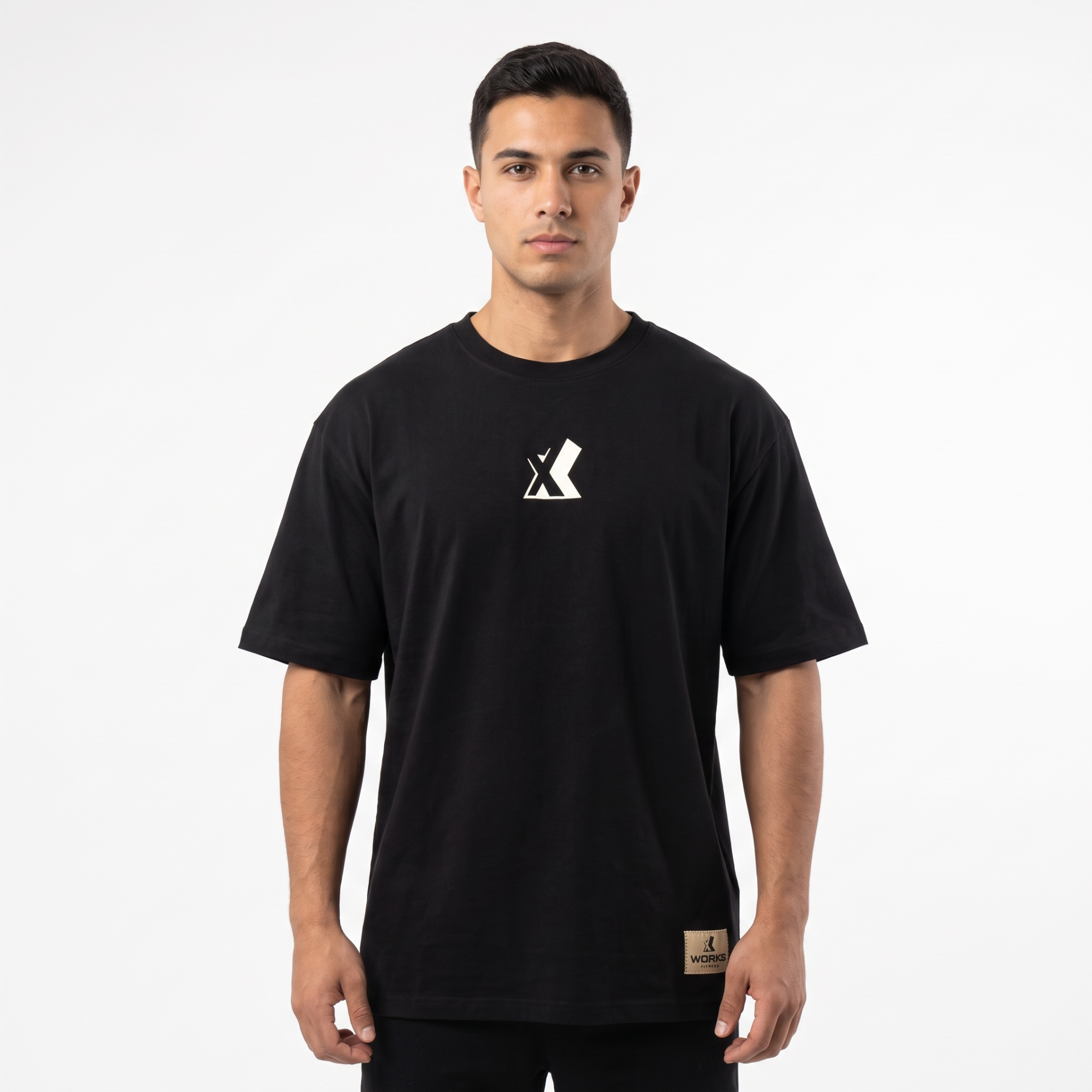 XWORKS Origin Oversize Tişört – Black Edition (TSX0007)