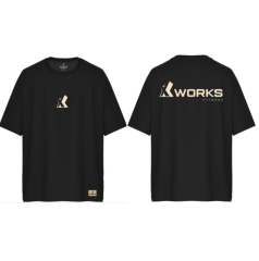 XWORKS Origin Oversize Tişört – Black Edition (TSX0007)