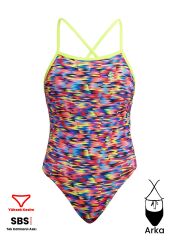 Funkita TMT Go Gammon Kadın Antrenman Mayo, Sırt Bağlamalı