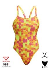 Funkita BF Little Dotty Kadın Antrenman Mayo, Kalın Askılı