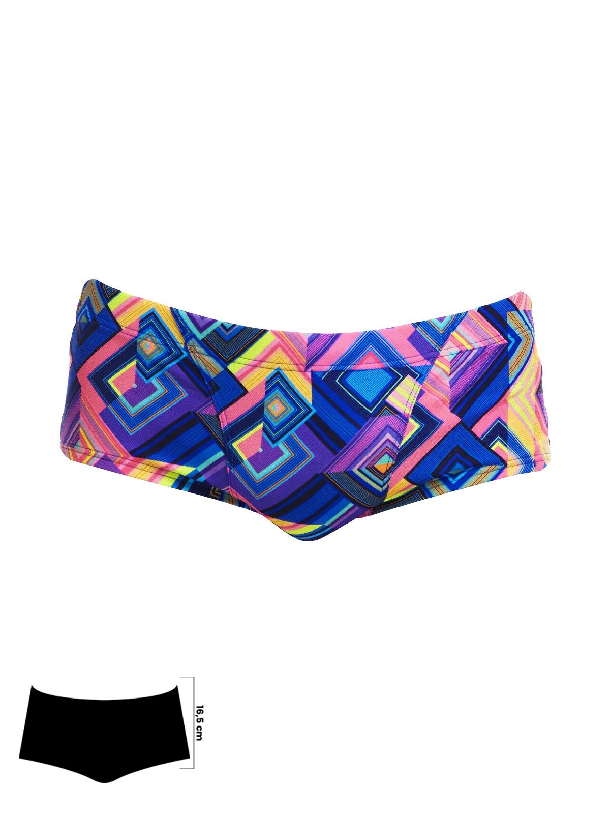 Funky Trunks Be Suare Erkek Antrenman Mayo, 16,5cm Trunks