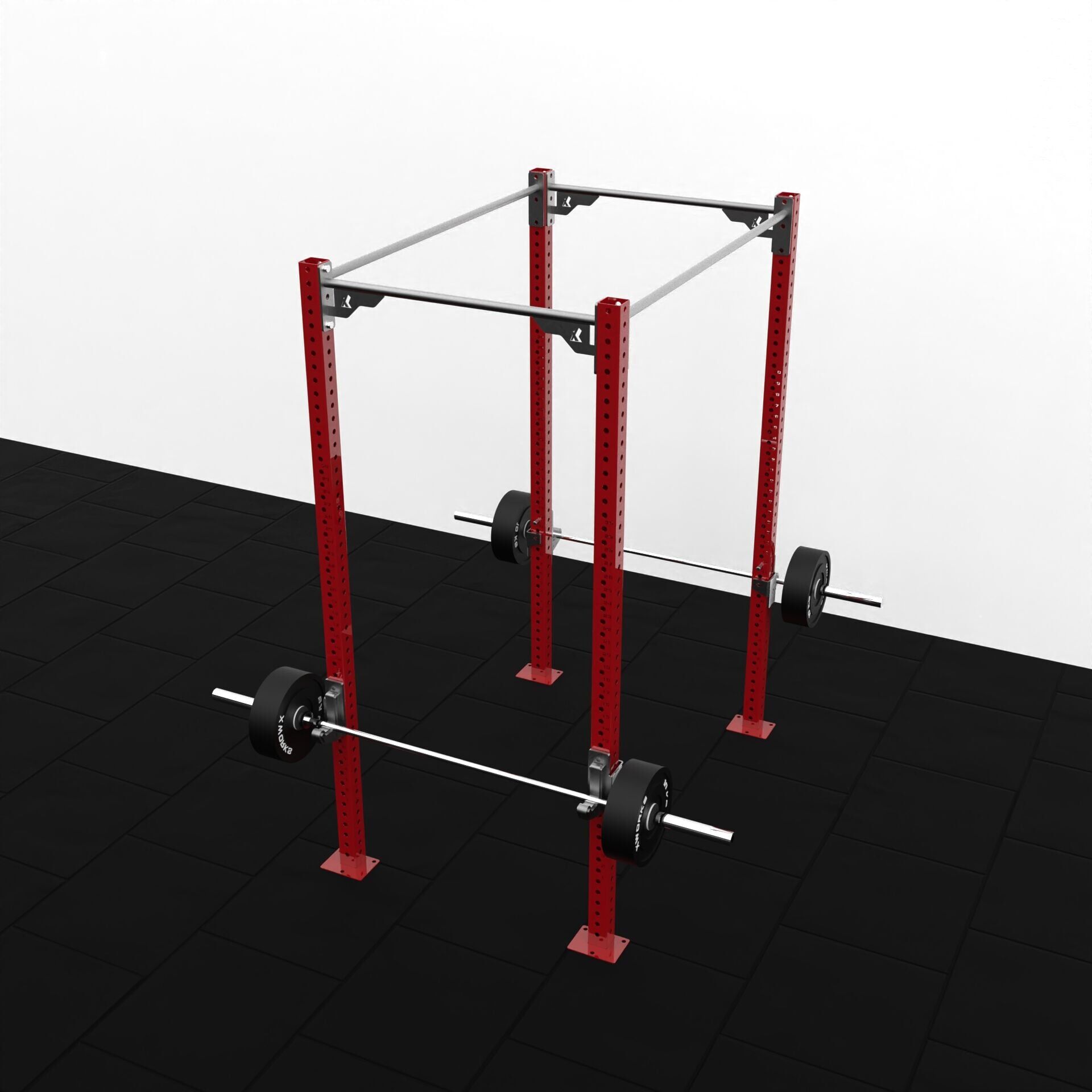 XWORKS 4 Bacak 2 İstasyon Orta Tip Rig Sistemi (FWXC004) TEKSTÜRE SİYAH (RAL9005)