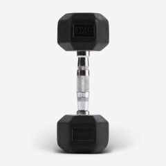 GYMHOLIX® Kauçuk Köşeli Hex Dambıl | Profesyonel Gym Dumbbell 50KG