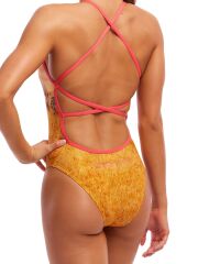 Funkita STP Circle Of Life Kadın Yüzme Mayosu - Çift Çapraz Sırt, Klor Dirençli, Ekolojik Tasarım