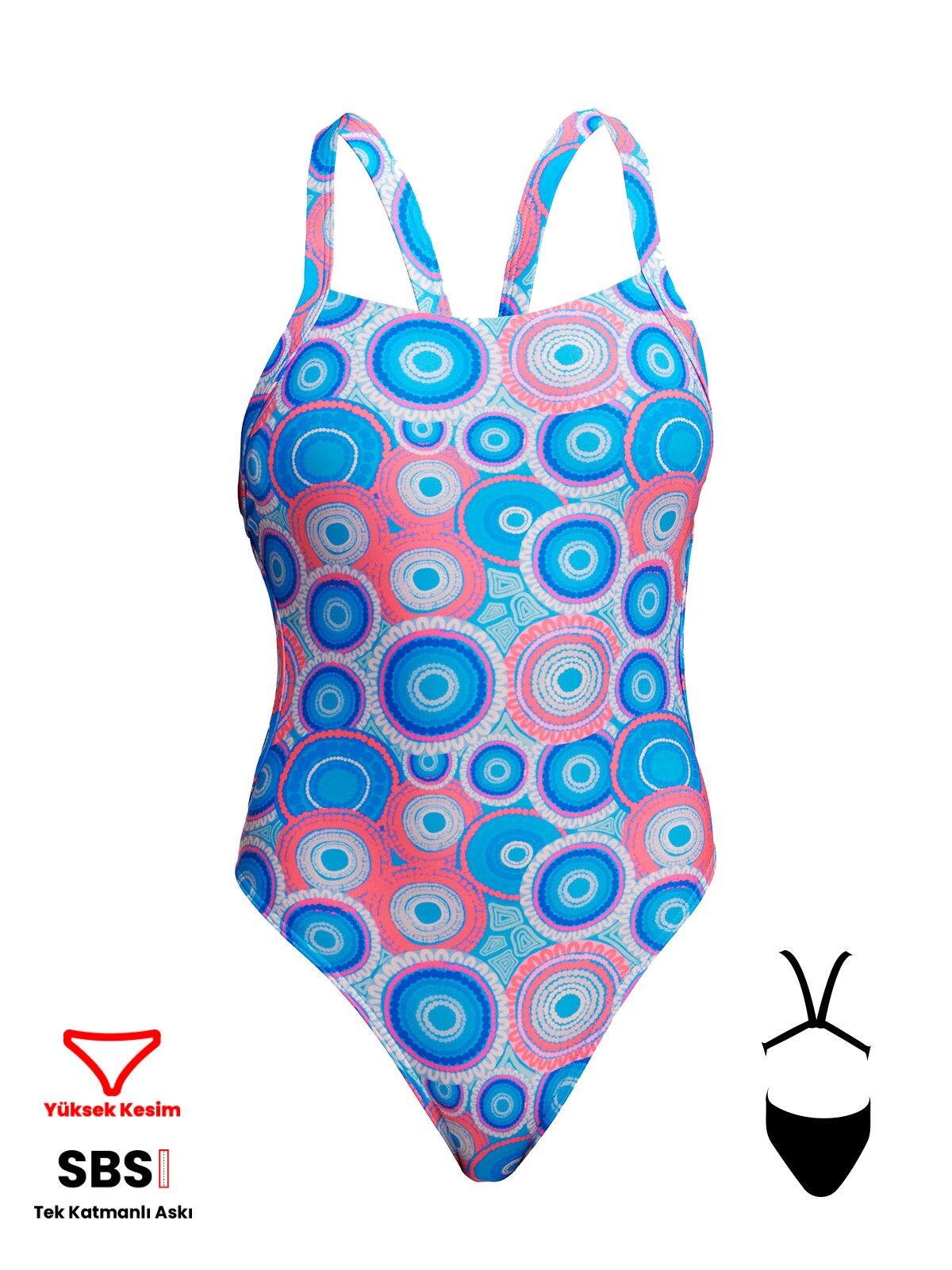 Funkita BF Bundjalung Blue Kadın Yüzme Mayo - Ekstra Konfor ve Dayanıklılık