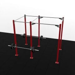 XWORKS 6 Bacak 2 İstasyon Orta Tip Rig Sistemi (FWXC006) TEKSTÜRE SİYAH (RAL9005)