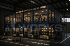 XWORKS POWER Container GYM10 – 130m2 Modüler Spor Salonu (CXXG010)