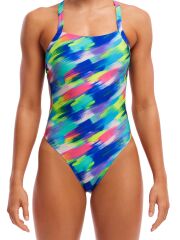 Funkita BF Streaky Strokes Kadın Yüzme Mayo - Ekstra Konfor ve Dayanıklılık