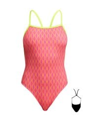 Funkita SST Wicked Waves Kadın Yüzme Mayosu - İnce Askılı, Klor Dirençli, Ekolojik Tasarım