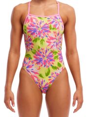 Funkita SST Spring Sun Kadın Yüzme Mayosu - İnce Askılı, Klor Dirençli, Ekolojik Tasarım