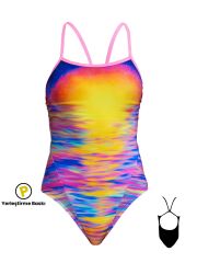 Funkita SS Darkinjung Sunset Kadın Yüzme Mayosu – Klor Dayanıklı ve İnce Askılı