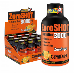 ZeroSHOT L-Carnitine 60 ml 3000 mg Portakal 12 Shot