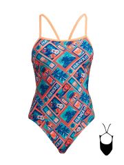 Funkita SS Tiki Tango Kadın Yüzme Mayosu – Klor Dayanıklı ve İnce Askılı
