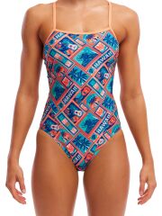 Funkita SS Tiki Tango Kadın Yüzme Mayosu – Klor Dayanıklı ve İnce Askılı