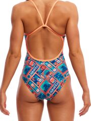 Funkita SS Tiki Tango Kadın Yüzme Mayosu – Klor Dayanıklı ve İnce Askılı
