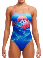Funkita SS Smokin Hot Kadın Yüzme Mayosu – Klor Dayanıklı ve İnce Askılı