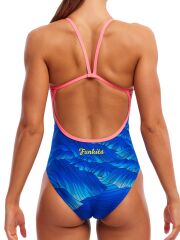 Funkita SS Smokin Hot Kadın Yüzme Mayosu – Klor Dayanıklı ve İnce Askılı