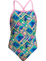 Funkita TMT Ukule Babe Kız Çocuk Antrenman Mayo, Sırt Bağlamalı
