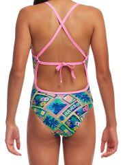 Funkita TMT Ukule Babe Kız Çocuk Antrenman Mayo, Sırt Bağlamalı