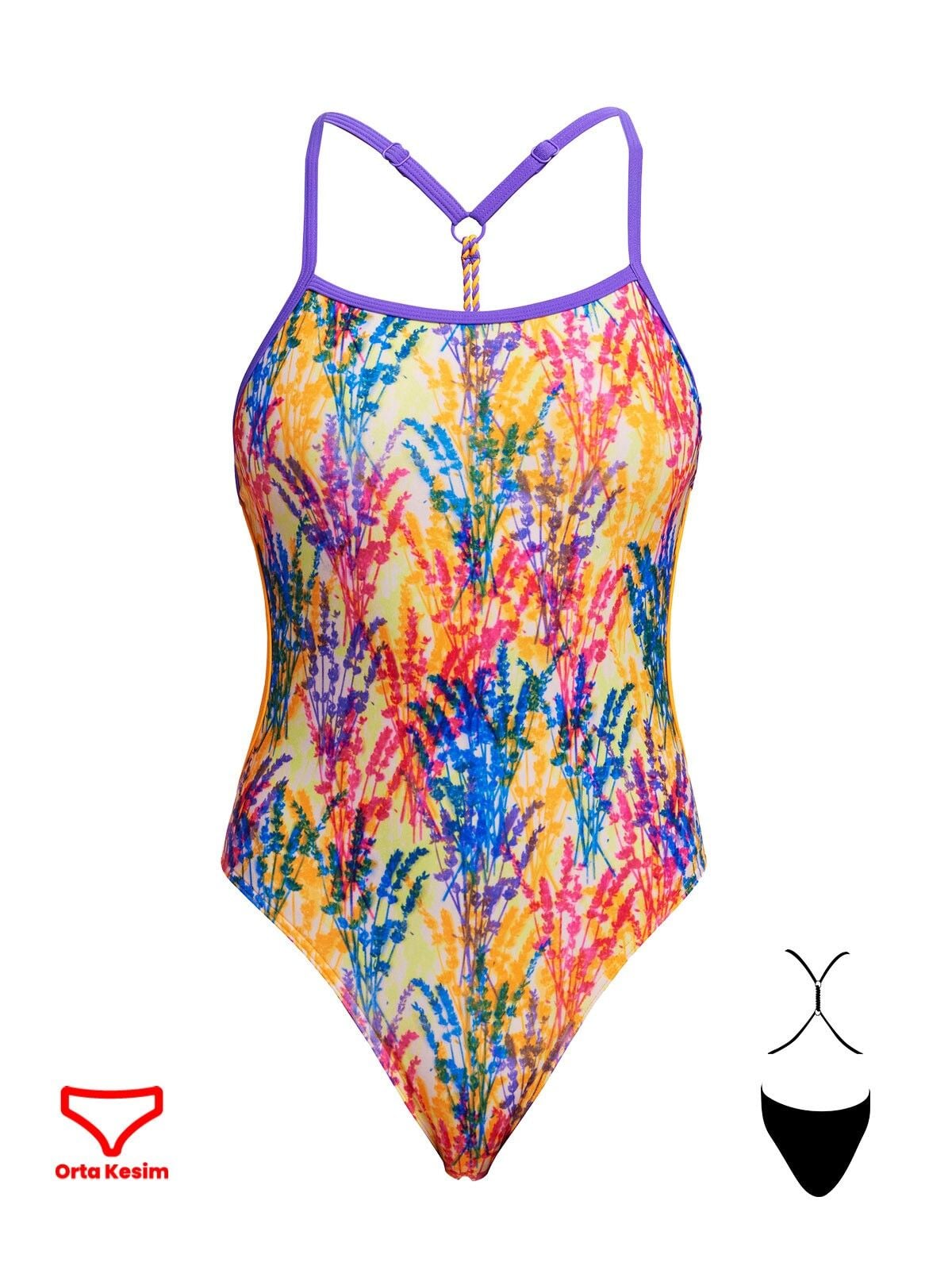 Funkita TW Strike A Posy Kız Yüzme Mayosu,Klor Dirençli, Ekolojik Tasarım