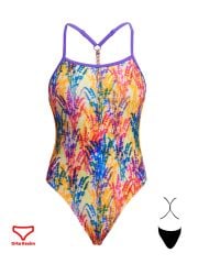 Funkita TW Strike A Posy Kız Yüzme Mayosu,Klor Dirençli, Ekolojik Tasarım