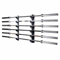 GYMHOLIX® 6’lı Duvar Tipi Halter Depolama Rafı (FGA9022)