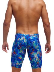 Funky Trunks JAM Paint Press Erkek Antrenman Mayo, Dizboyu Jammer