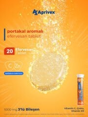 Aprivex Vitamin C 1000 mg Üçlü Bileşen