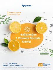 Aprivex Vitamin C 1000 mg Üçlü Bileşen