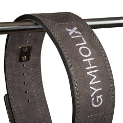 GYMHOLIX® 13 mm Lever Powerlifting Belt – Gri Güç Kemeri