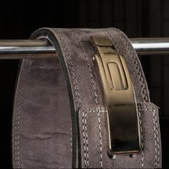 GYMHOLIX® 13 mm Lever Powerlifting Belt – Gri Güç Kemeri